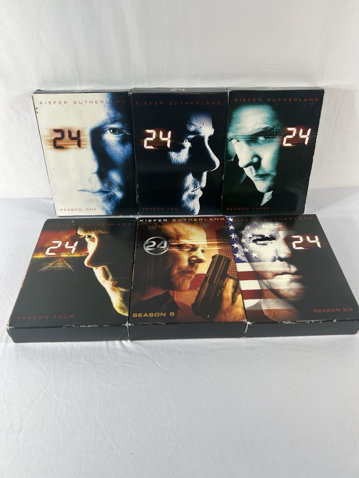 24 TV Series Kiefer Sutherland DVD Lot Seasons 1 – 6 DVD Box Sets Discs Perfect