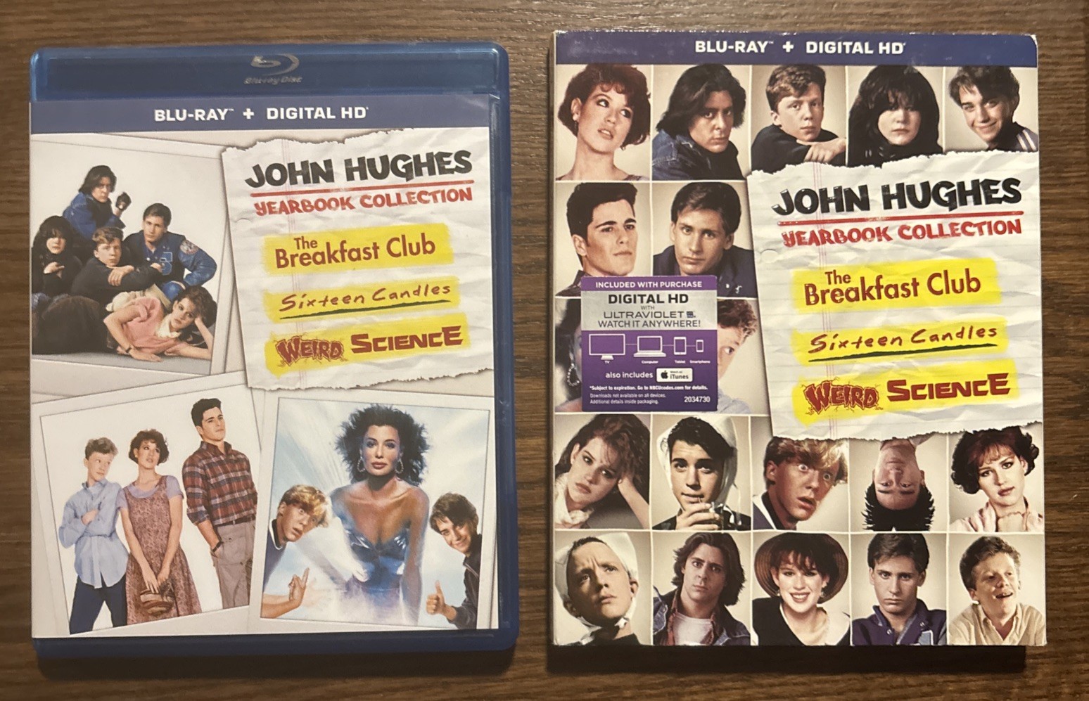 John Hughes Yearbook Collection Blu-ray w/ RARE SLIPCOVER. Anthony Michael Hall