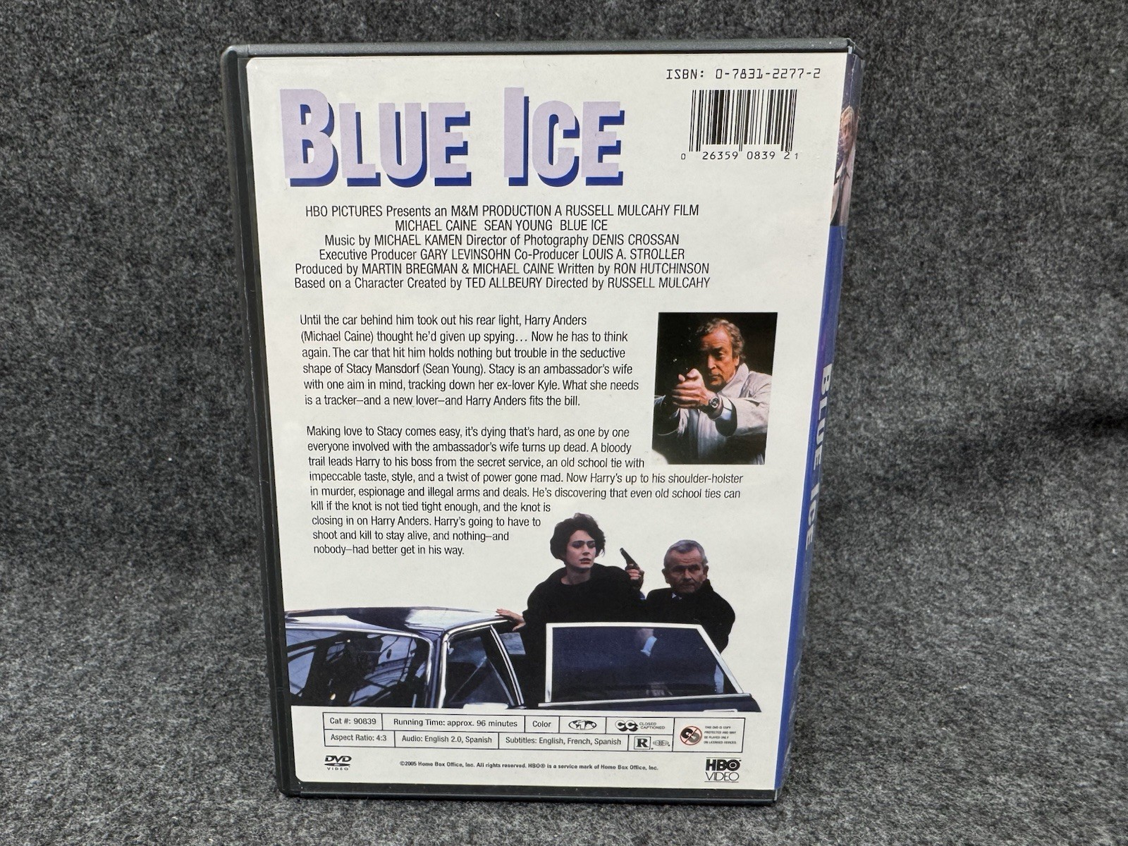 BLUE ICE (1995 Movie) (DVD) Michael Caine Sean Young Russell Mulcahy Spy Action