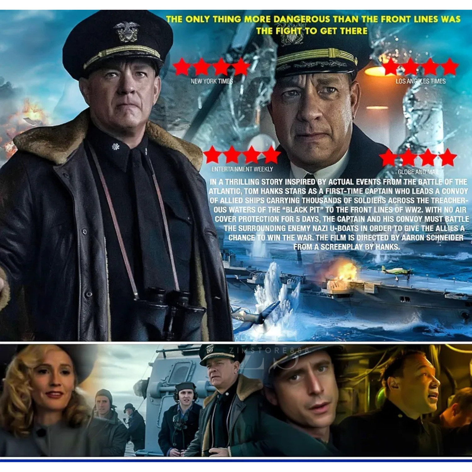 DVD Greyhound (WW2) 2020 BLU-RAY Tom Hanks English Subtitle Free Delivery