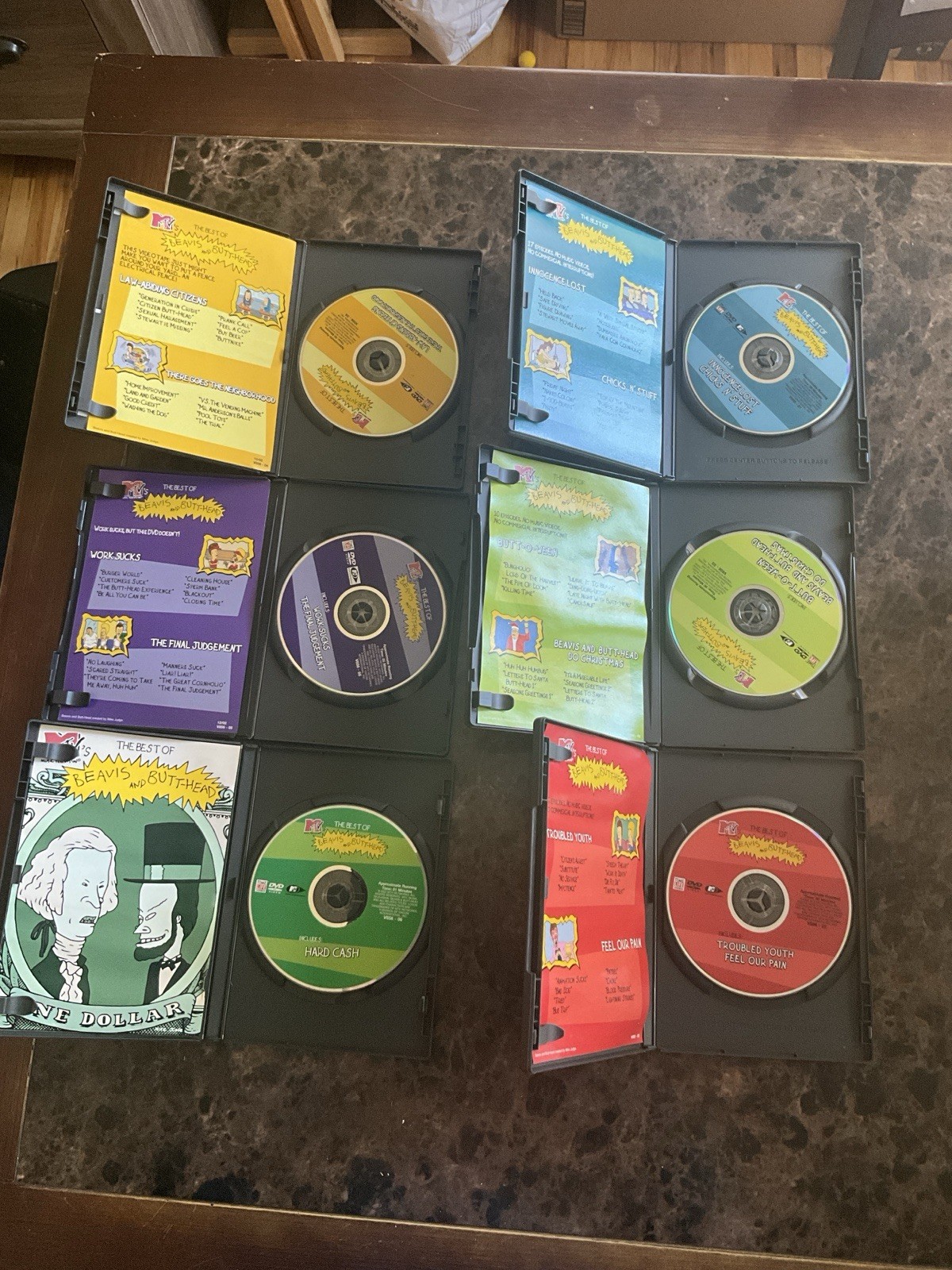 MTV Beavis and Butt-Head The Best Of DVD Lot Complete Series Set Of 6 Time Life.