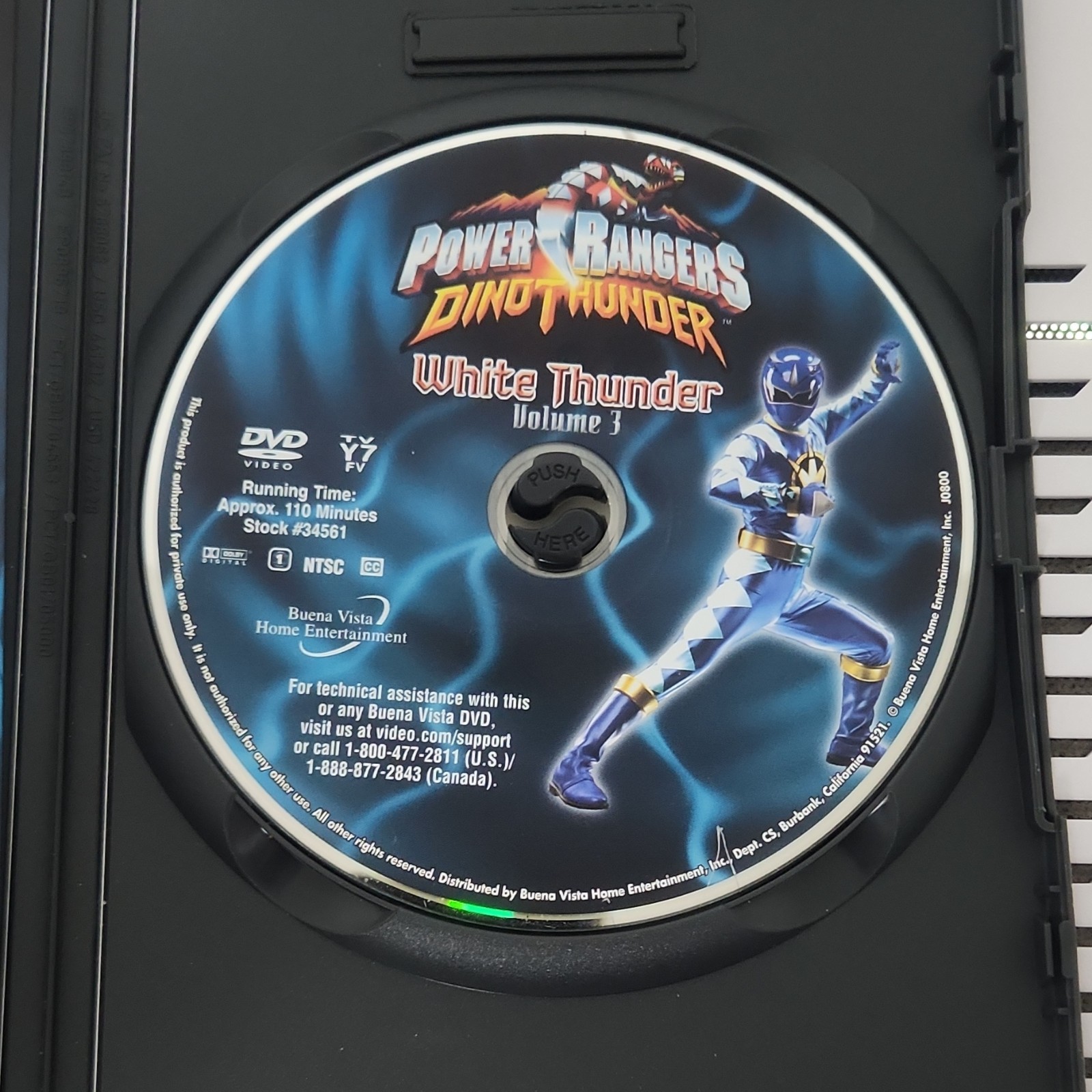 Power Rangers DinoThunder: White Thunder Vol 3 DVD Full Screen NTSC 110 Min