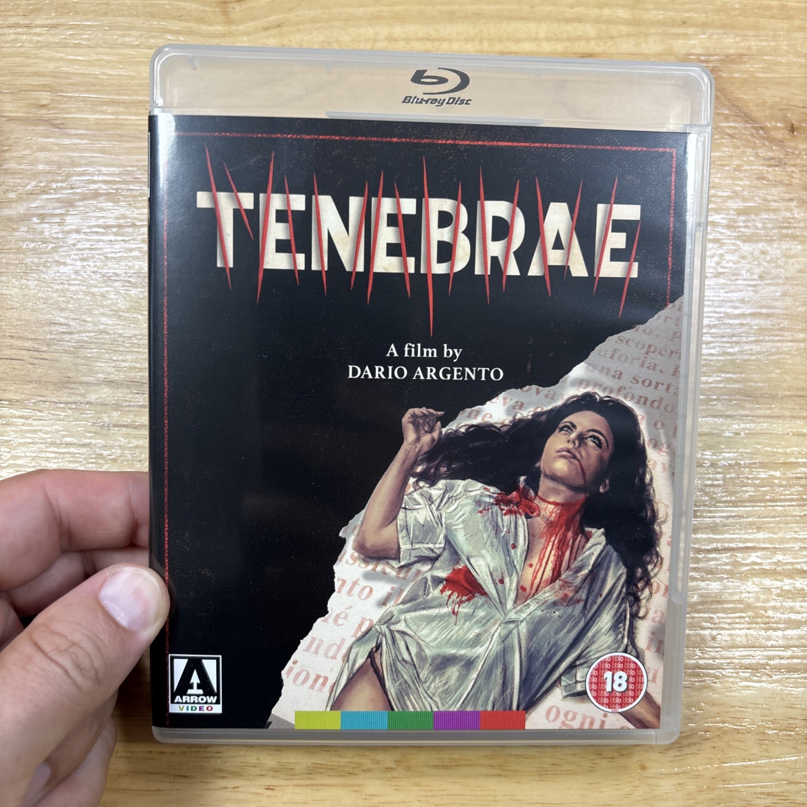 Dario Argento’s Tenebrae – 1982 (Blu-ray, 2017, Region B, UK Import, Arrow Video