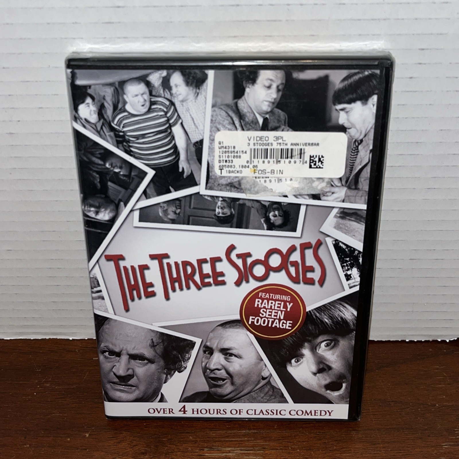 The Three Stooges (DVD, 2011, Rare Footage) NEW SEALED – 4+ Hrs Classic Comedy