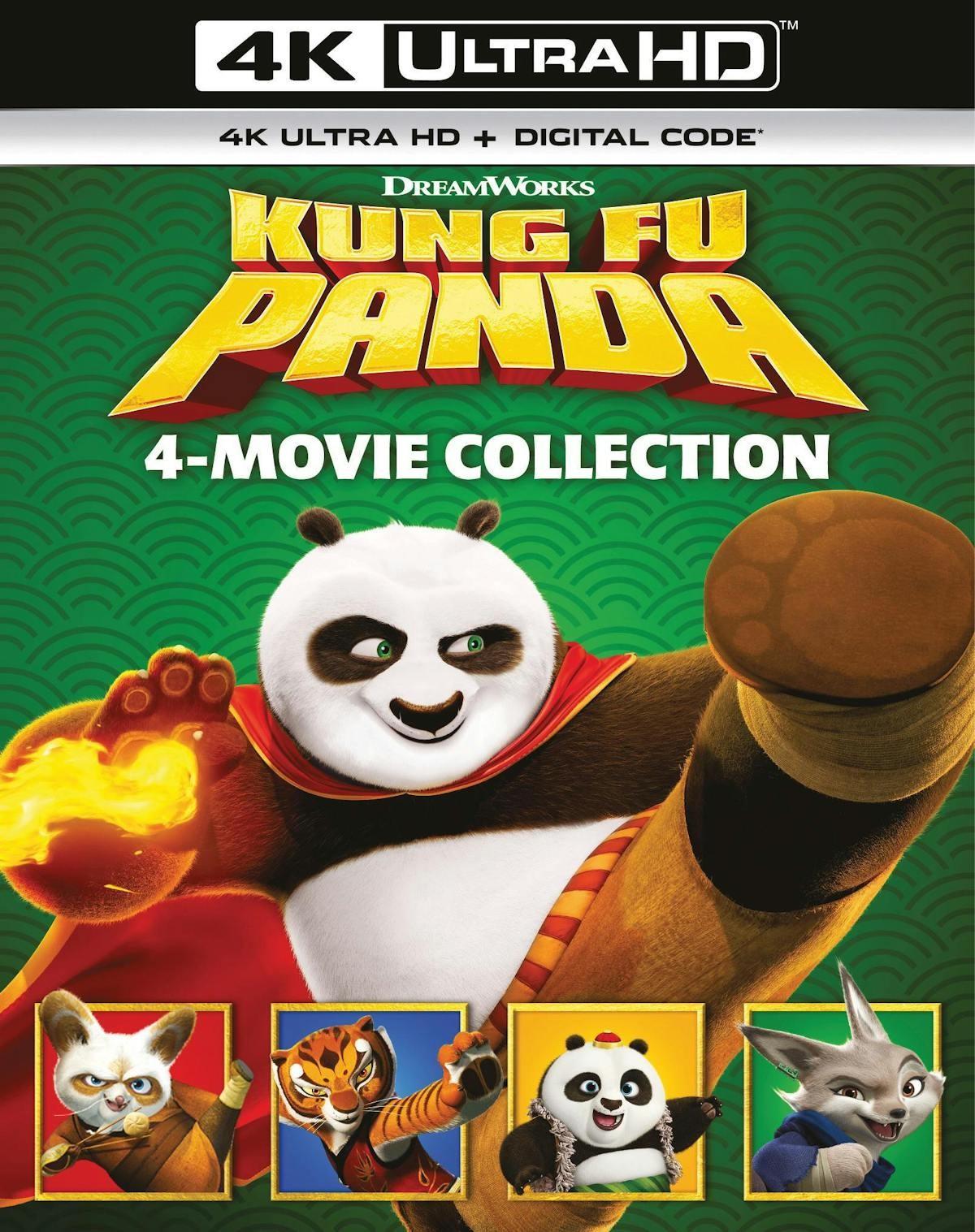 Kung Fu Panda 4-Movie Collection 4K UHD Blu-ray NEW