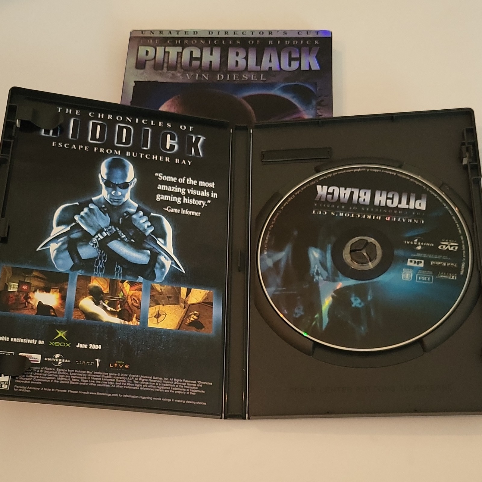 Universal Pitch Black Unrated Director’s Cut Widescreen DVD (Riddick)
