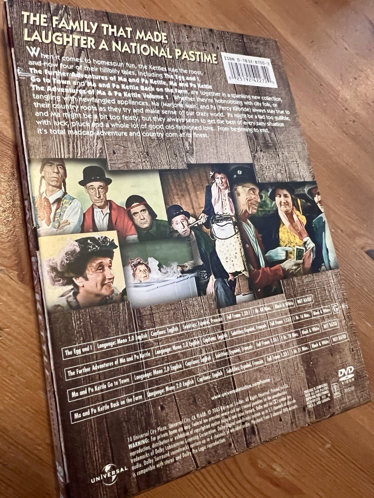 Ma & Pa Kettle Volume 1 + 2 RARE TV SERIES Franchise Collection DVDS w SLIPCOVER