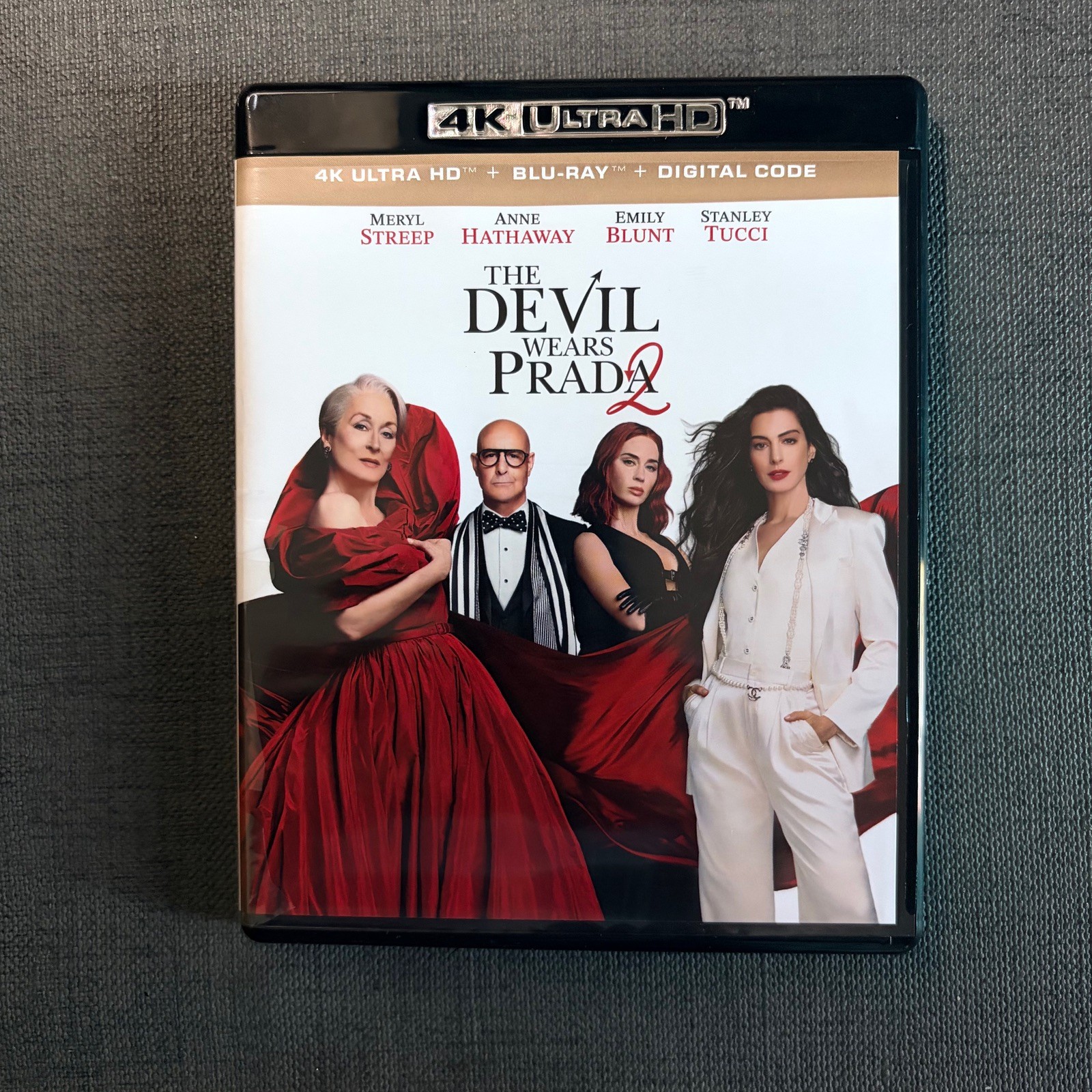 The Devil Wears Prada 2 – 4K UHD + Blu-ray – Streep, Hathaway – Like New – No DC