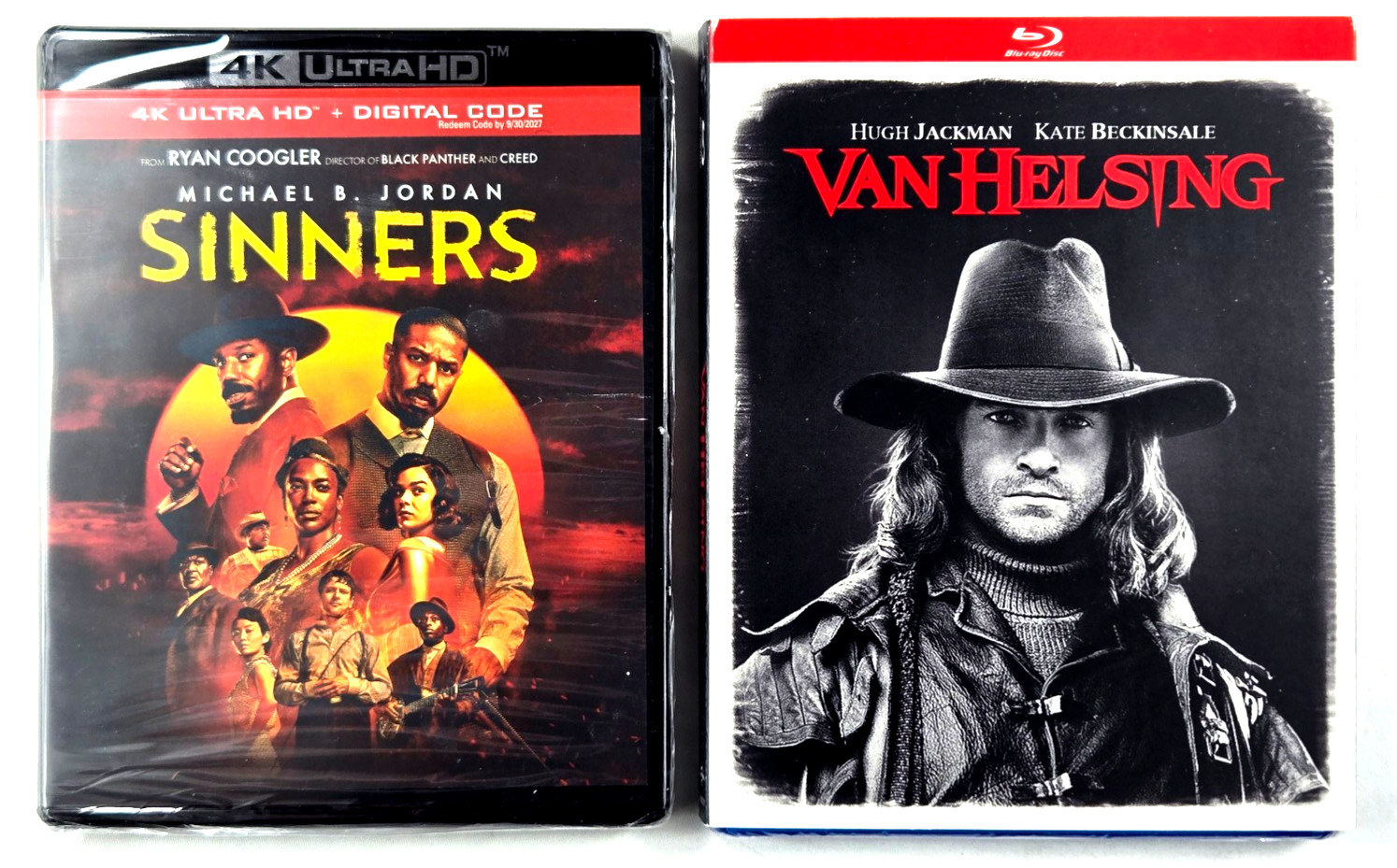 SINNERS 4K (4K+Digital Copy) & Van Helsing (Blu-ray+Slip Cover) VAMPIRES