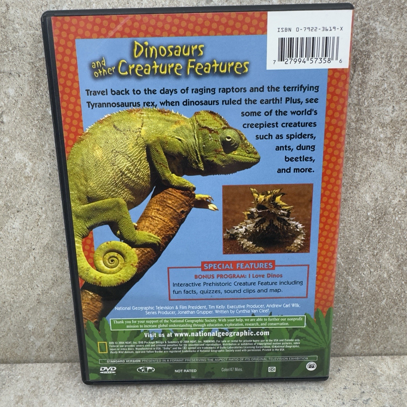 Really Wild Animals – Dinosaurs and Other Creature Features (DVD, 2005) VG+