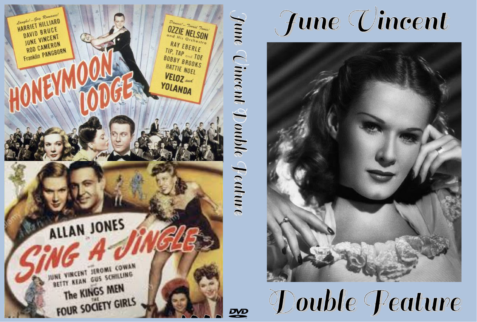 JUNE VINCENT DOUBLE FEATURE 1943-1944 Honeymoon Lodge/Sing a Jingle