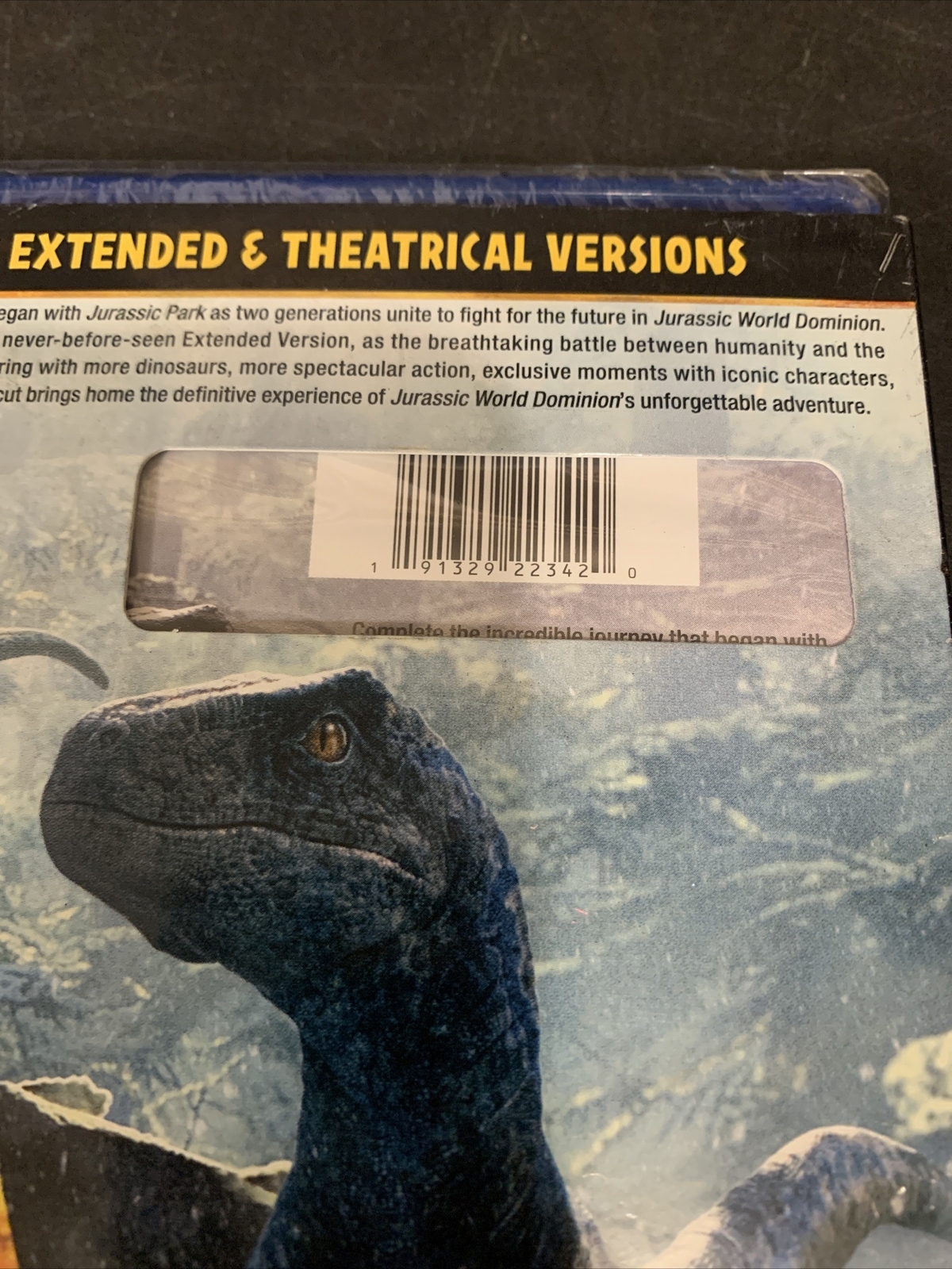 Jurassic World Dominion Bluray/DVD w/ Slipcover New Sealed