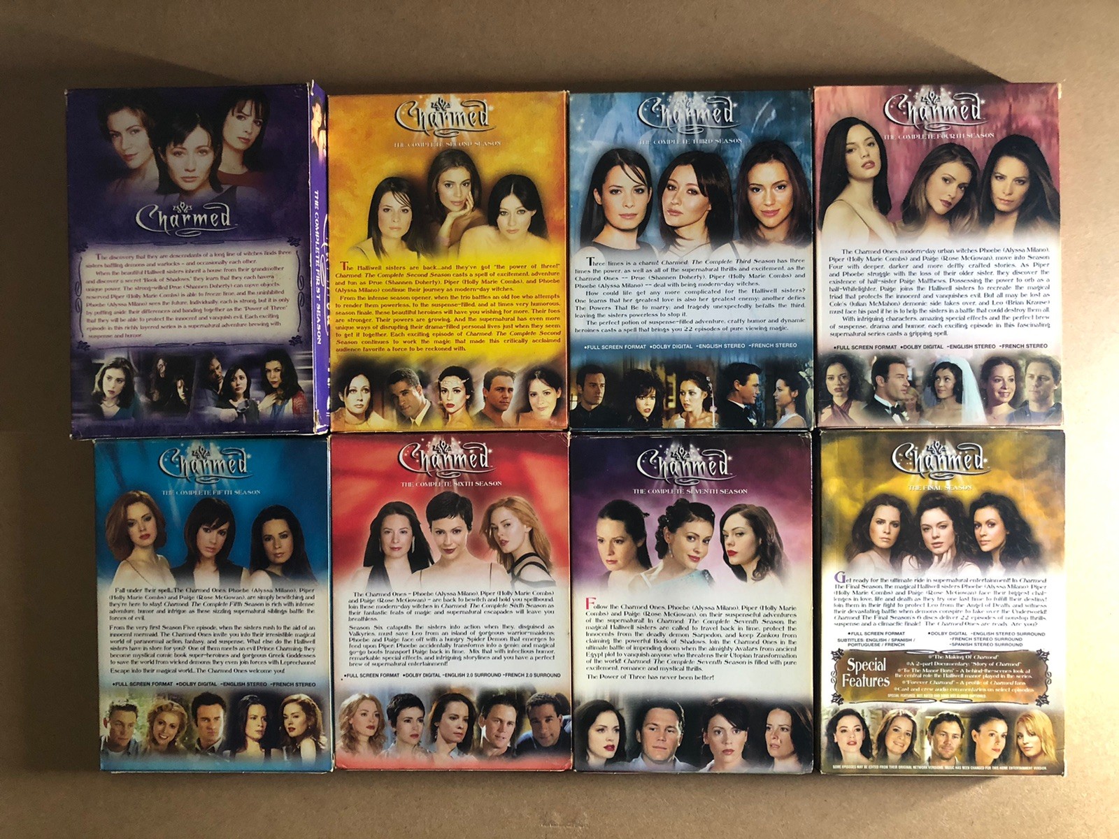 Charmed Complete Series DVD Set Seasons 1-8 Works 1 2 3 4 5 6 7 8