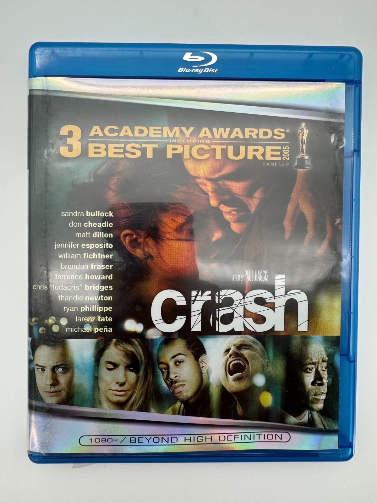 Crash Blu-ray DVD Movie Sandra Bullock Matt Dillon Brendan Fraser – VERY GOOD