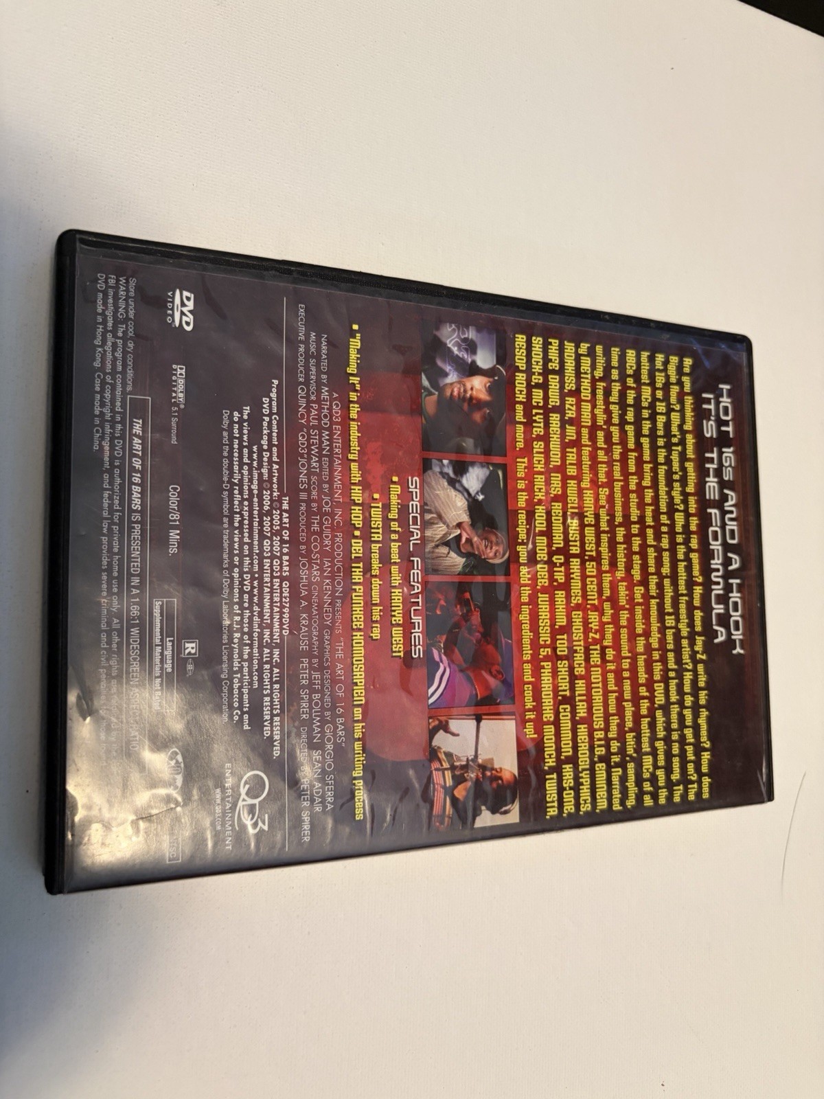 Q3 Entertainment Inc. The Art of 16 Bars DVD (2007) NR Documentary 93 Min NTSC