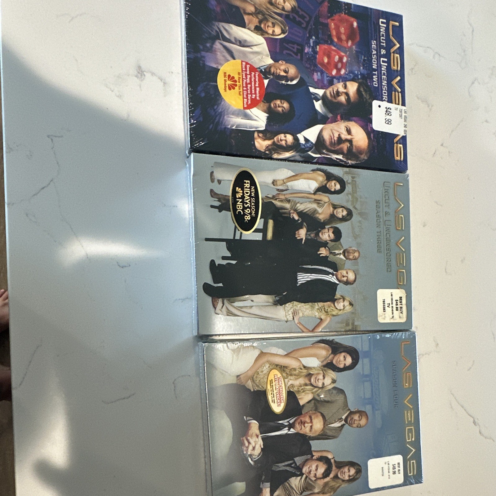 Las Vegas Seasons 2-4 DVD Set Uncut & Uncensored NBC Cardboard Sleeve