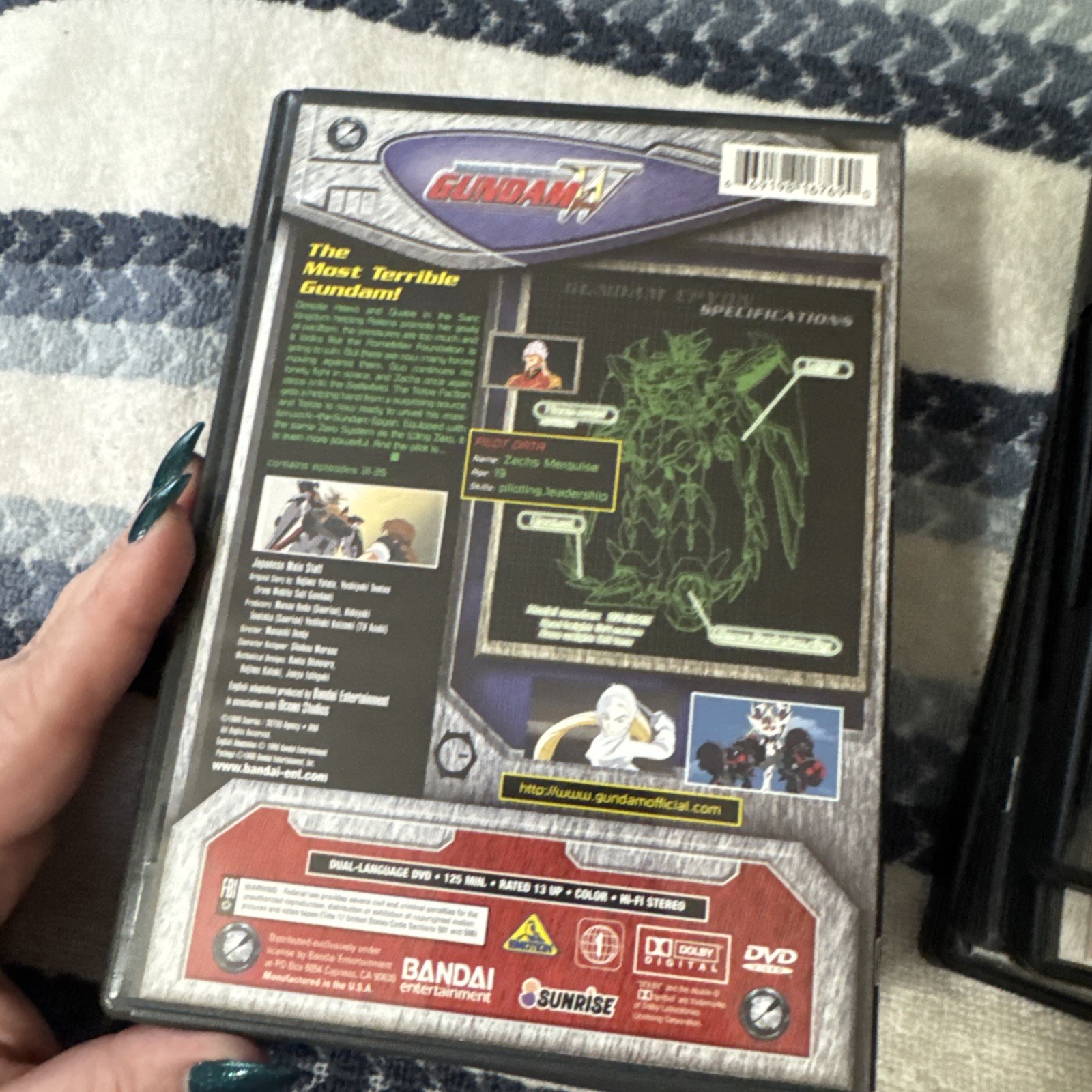 Mobile Suit Gundam Wing the Complete Operations DVD Set 2-10 Bandai With Inserts