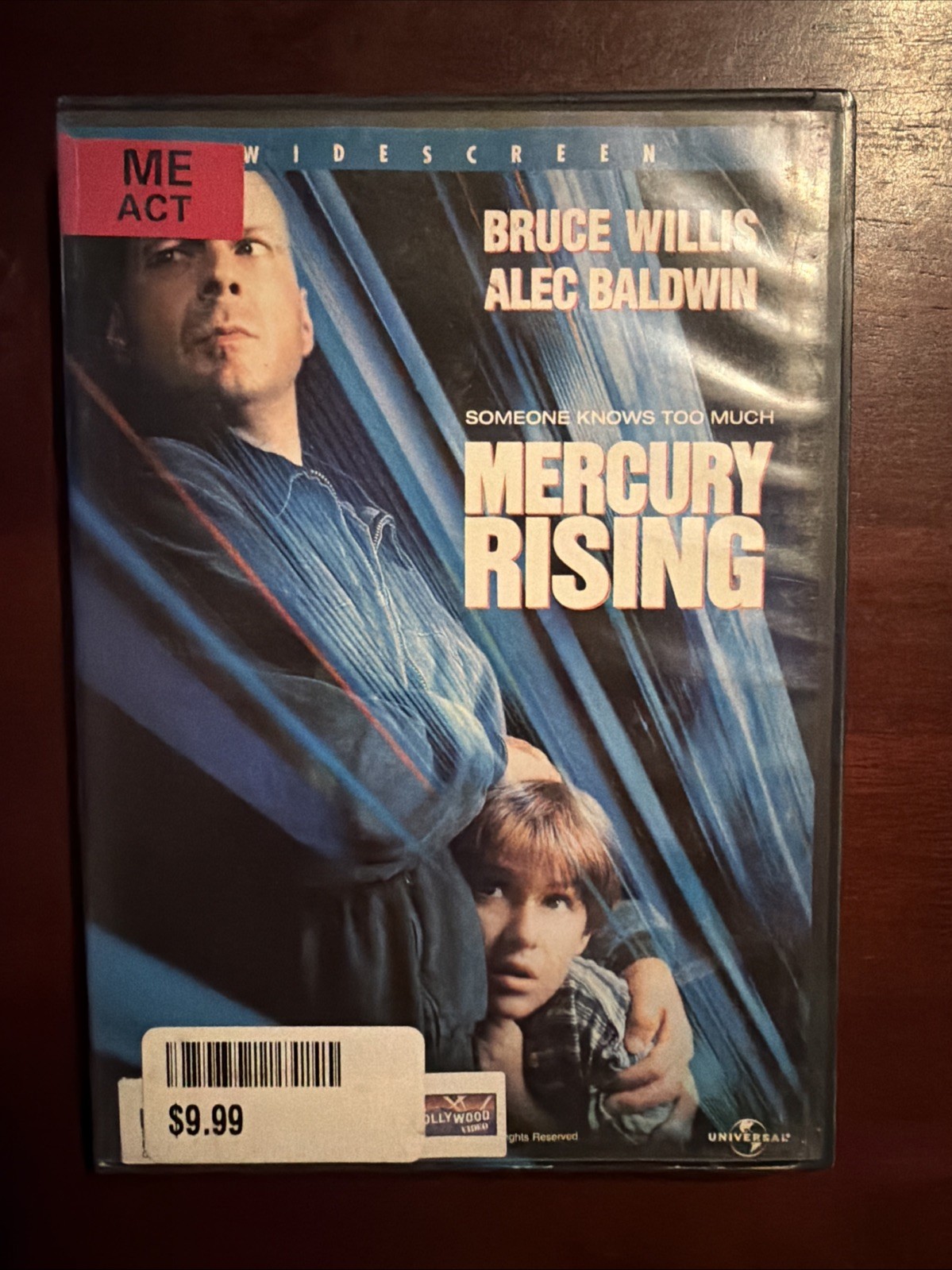 Mercury Rising (DVD, 1998)