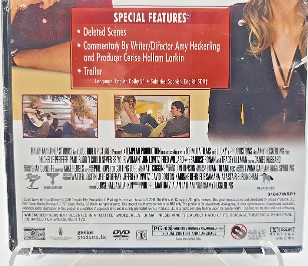 I Could Never Be Your Woman 2006 DVD Michelle Pfieffer Paul Rudd Saoirse Ronan