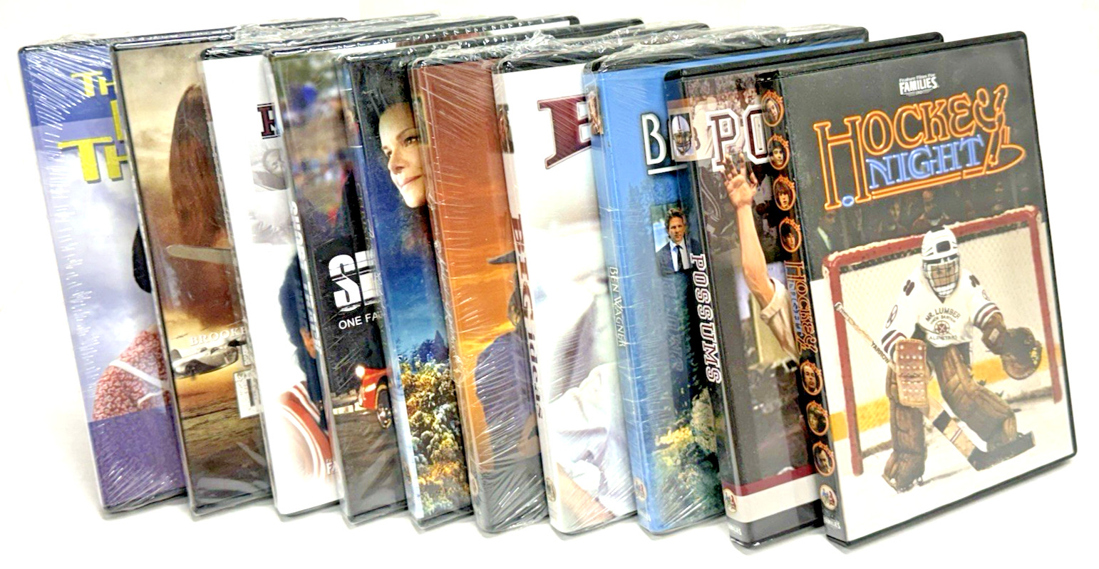 Lot Of 10 Feature Film For Families * DVDs = 8 Brand New & 2 Pre-owned/like new