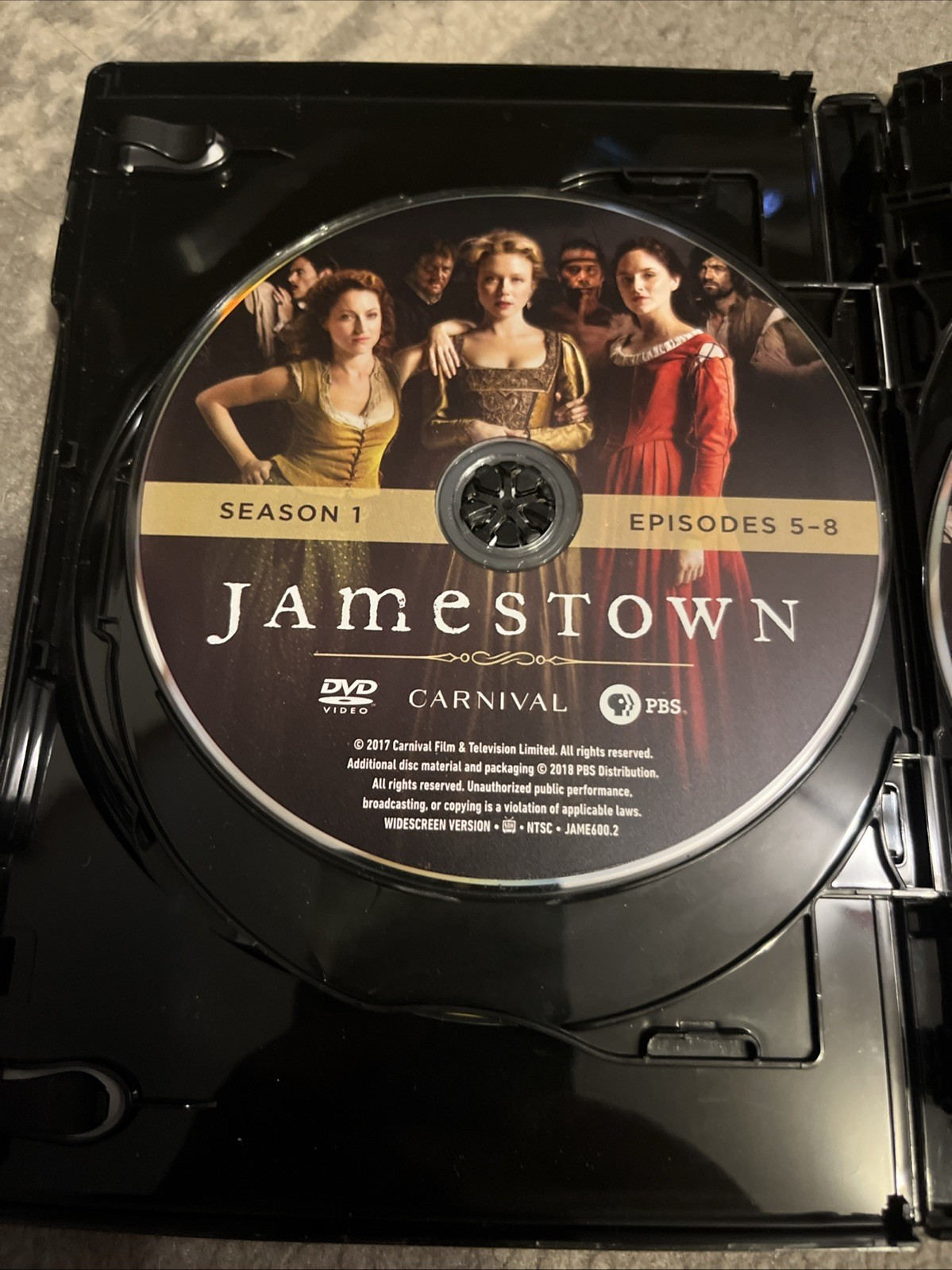 Jamestown Complete Series Seasons 1-3 DVD PBS Colonial America Period Drama