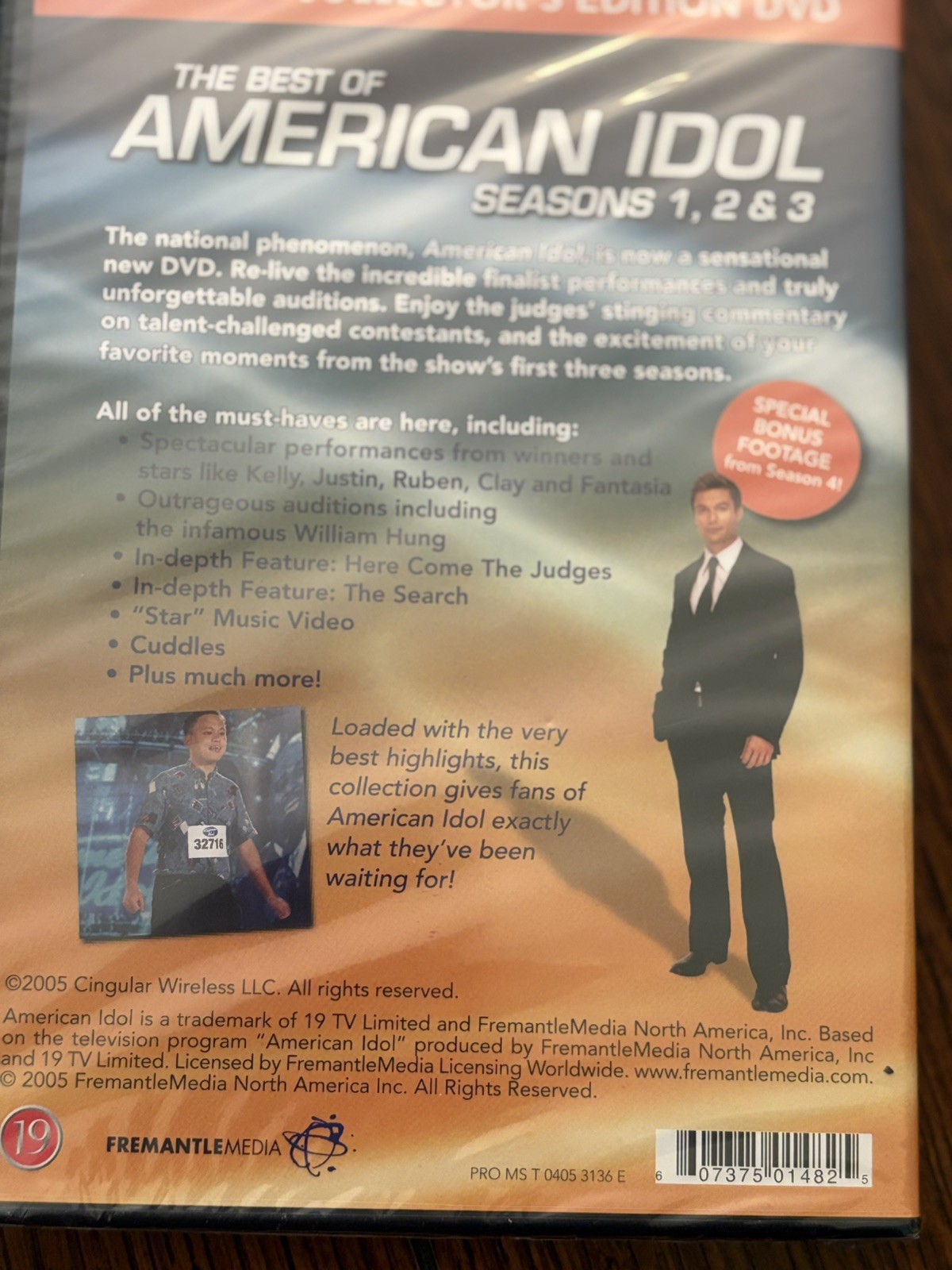 American idol Official Collectors Edition DVD Season 1, 2, &3 New Sealed