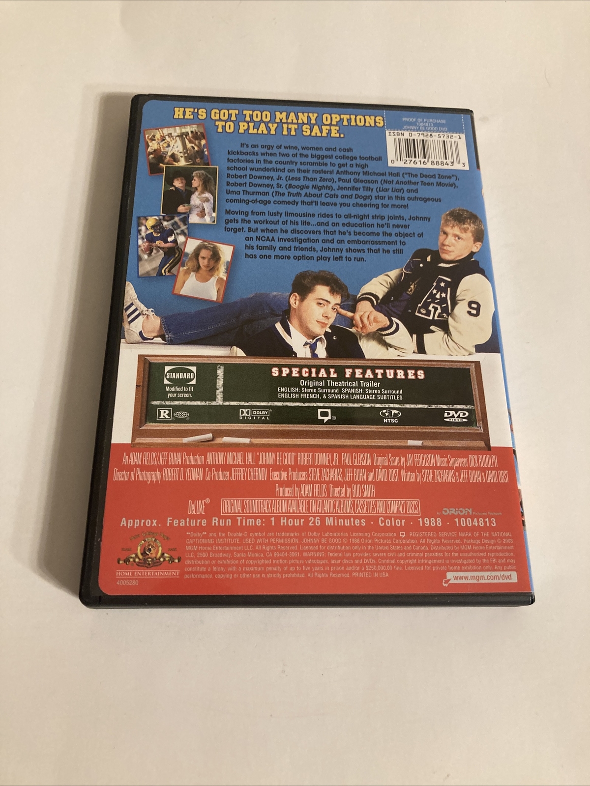Johnny Be Good DVD Anthony Michael Hall 1988 Movie