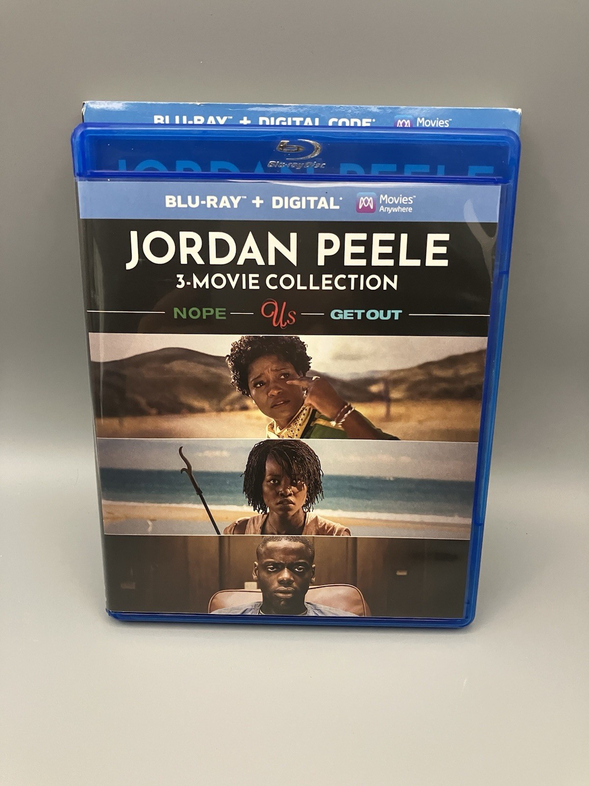 Jordan Peele 3 Movie Collection Nope Us Get Out BluRay W/ Slipcover No Digital