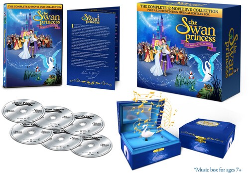 The Swan Princess 12-Movie Collection [New DVD] Ltd Ed, Music Jewelry Box, Ann