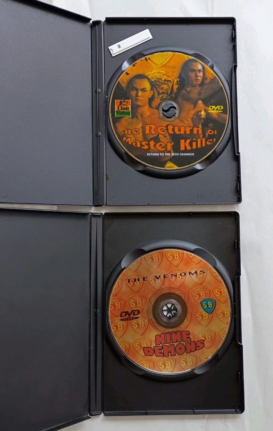 Shaw Bros. DVD Kung Fu Lot, The Return of Master Killer, Nine Demons, The Venoms