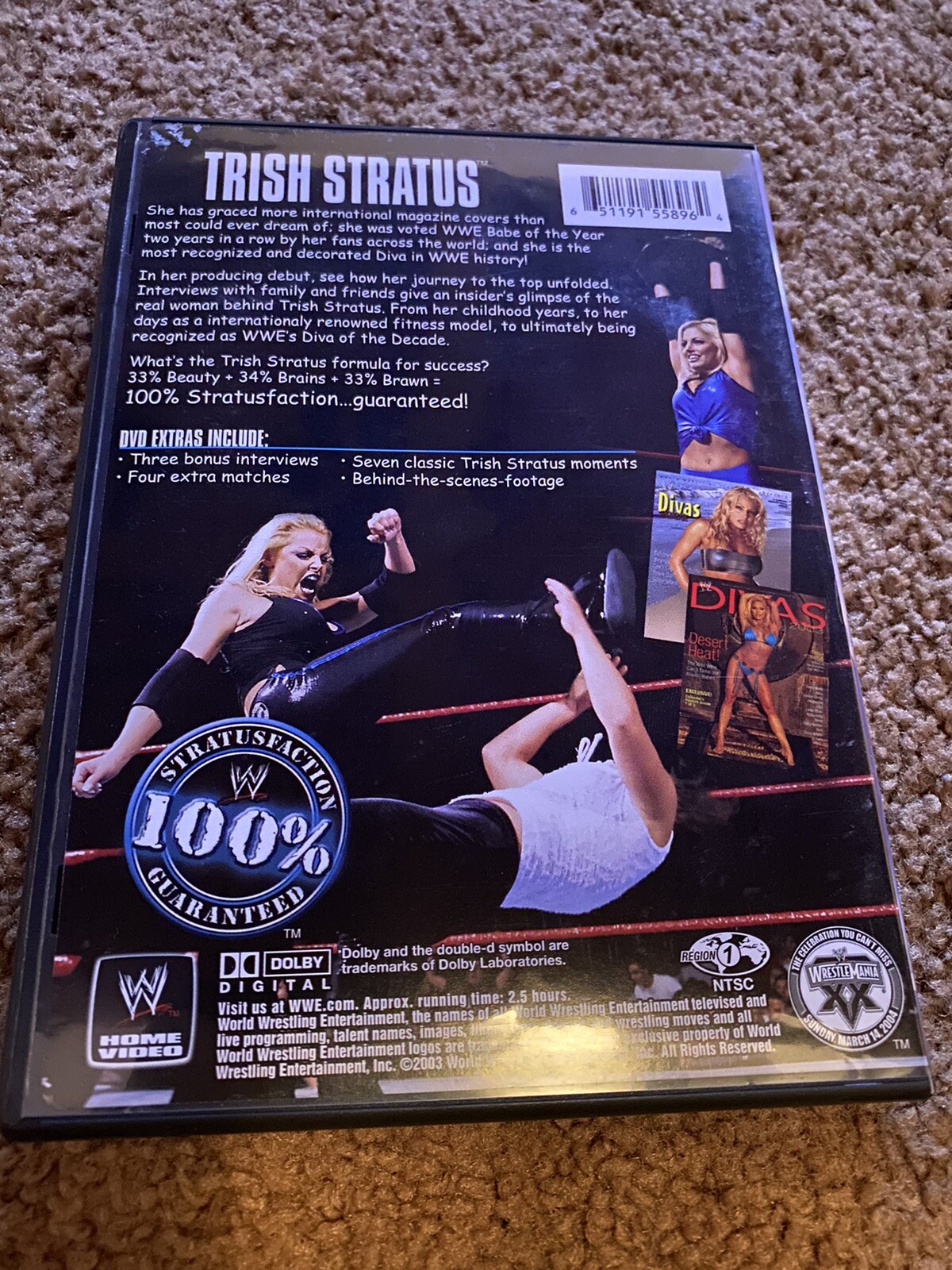 WWE Trish Stratus 100% Stratusfaction Guaranteed DVD set