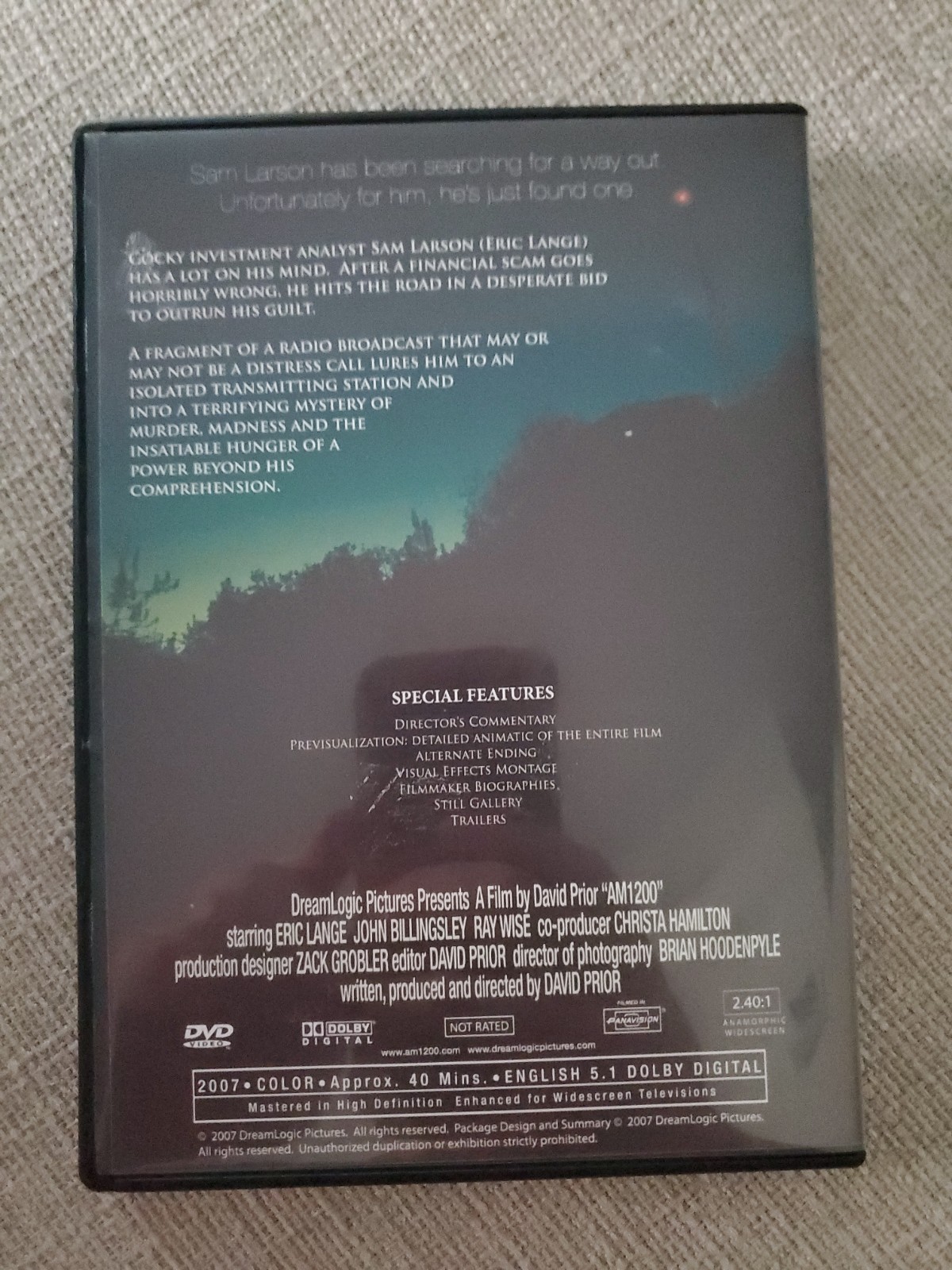 RARE DVD AM1200 (2007) Short Film David Prior Weird Science 40min Sci-Fi Horror