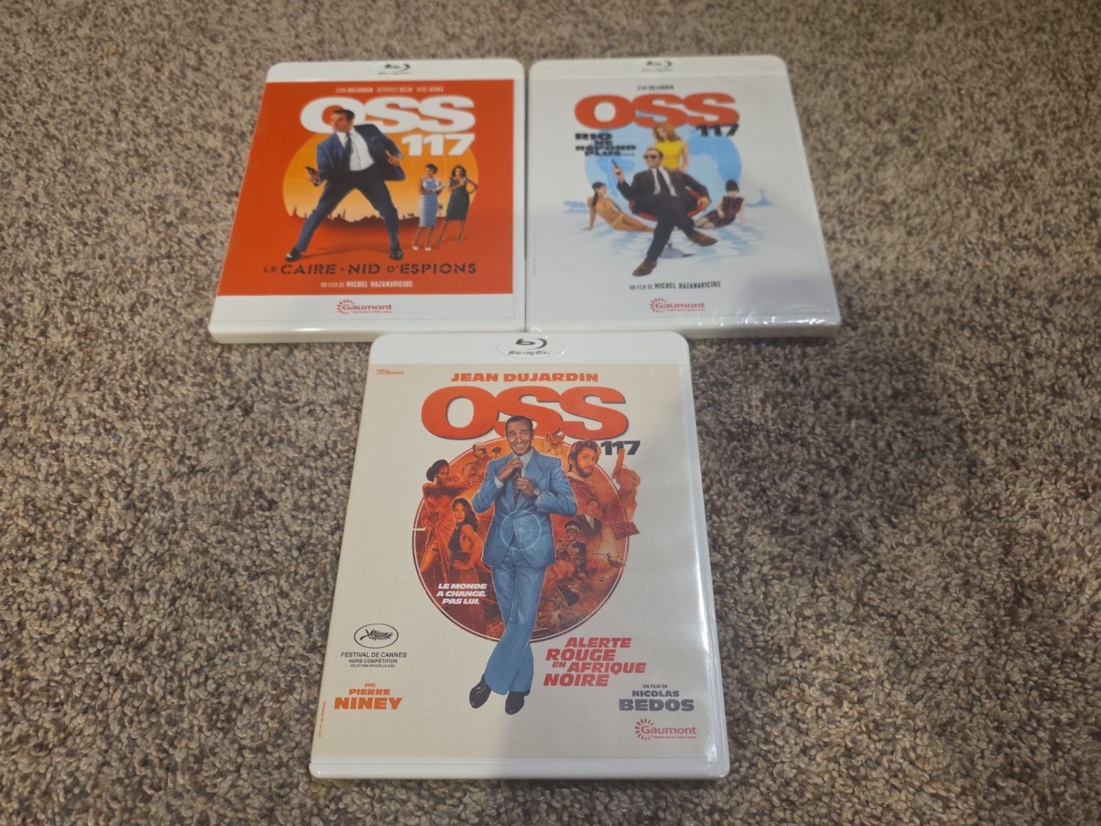 OSS 117 Set Trilogy 3 Gaumont Lot Bluray Jean Dujardin US Seller Region Free Imp