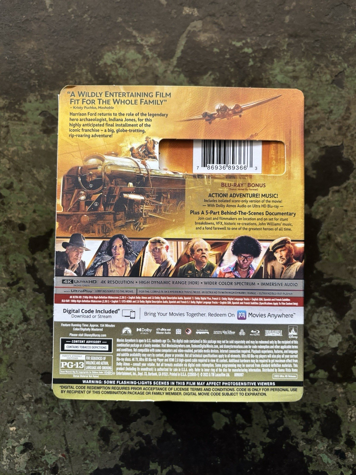 Indiana Jones and the Dial of Destiny 4K (4K UHD + Blu-ray) w/ OOP Slipcover