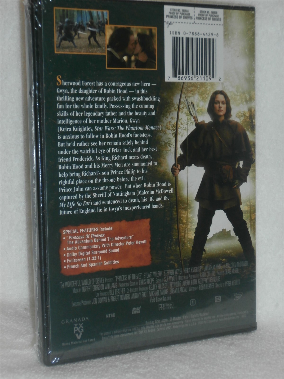 Princess of Thieves (DVD, 2005) Keira Knightley family romance action adventure