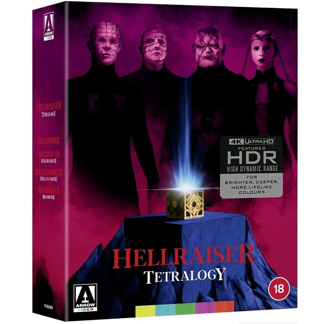 HELLRAISER. Tetralogy.Special Edition.4k uhd blu ray.Brand New,Sealed.Reg Free