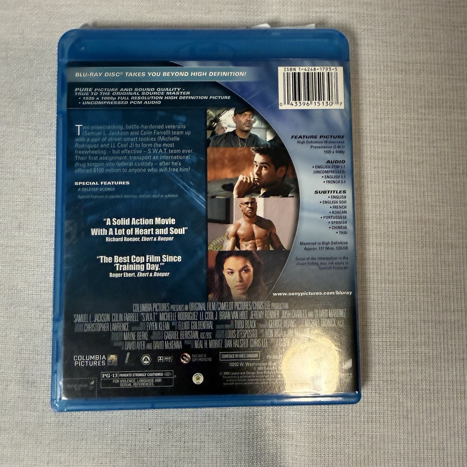Columbia Pictures S.W.A.T. Blu-ray PG-13 2003 117 Min Deleted Scenes Farrell