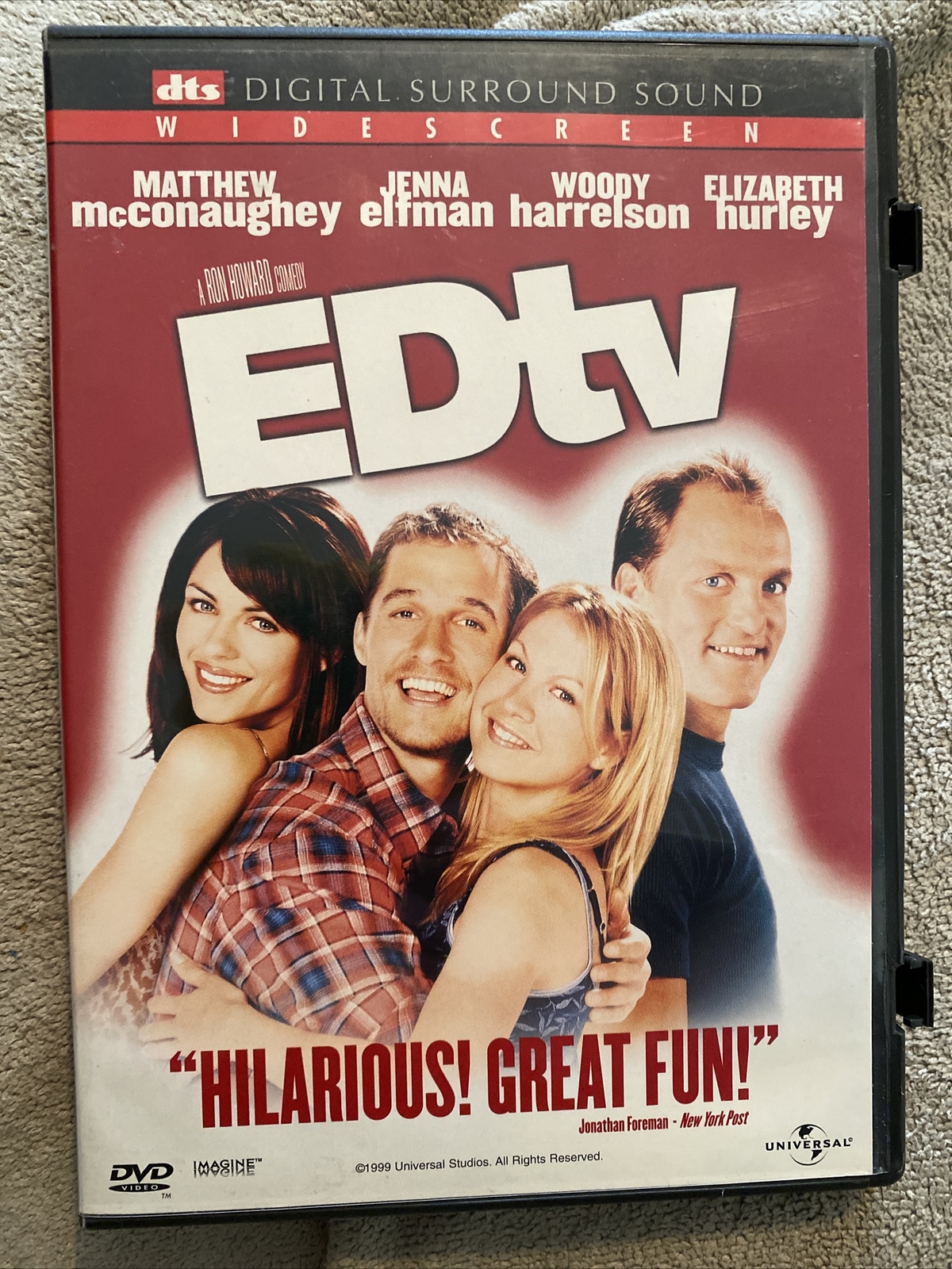 EdTV (DVD, 1999) Matthew MsConaughey. Excellent Condition. See Pictures!!