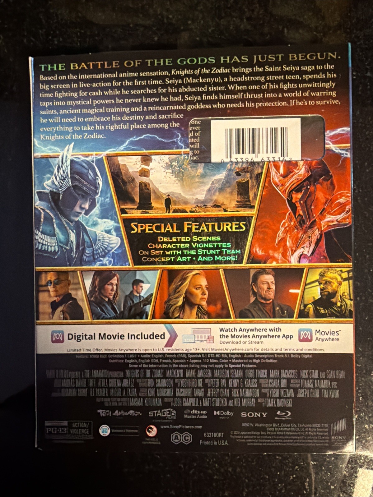Knights of the Zodiac (Blu-ray, 2023) w/ Slipcover, Brand NEW, Sealed!