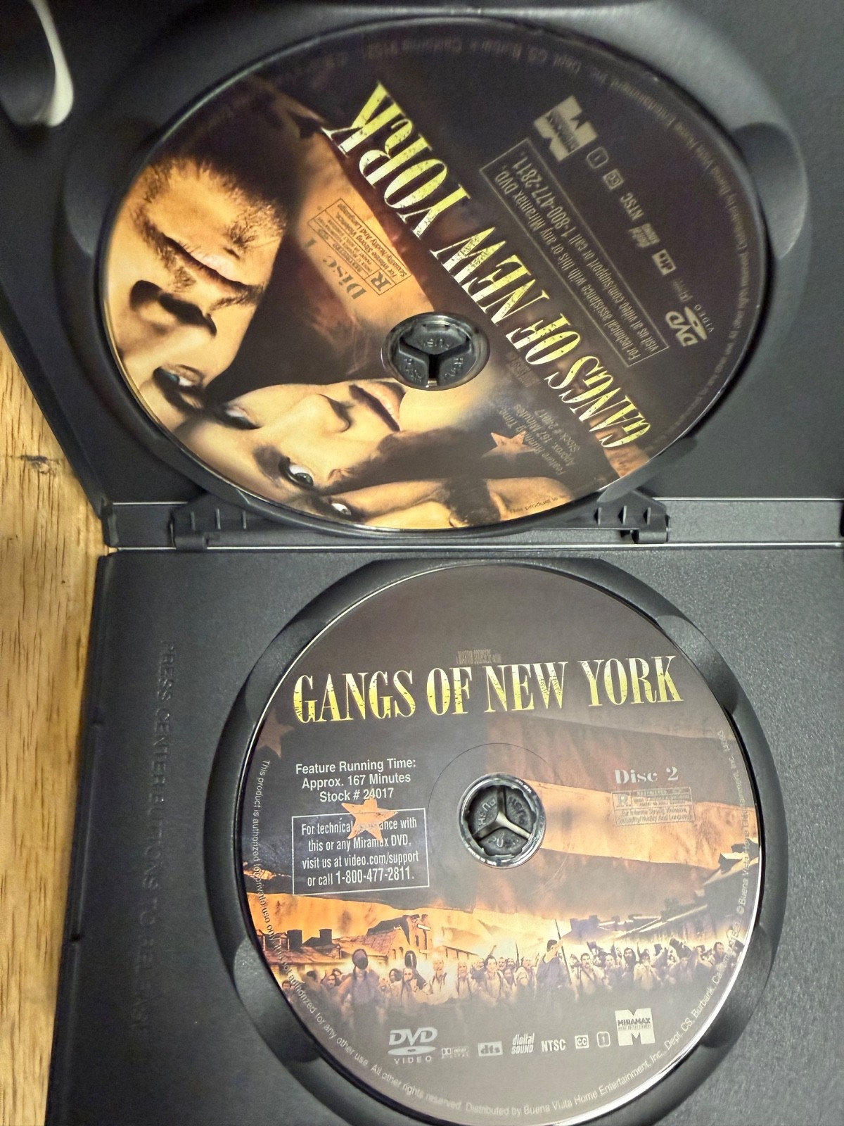 Gangs of New York (DVD, 2002)