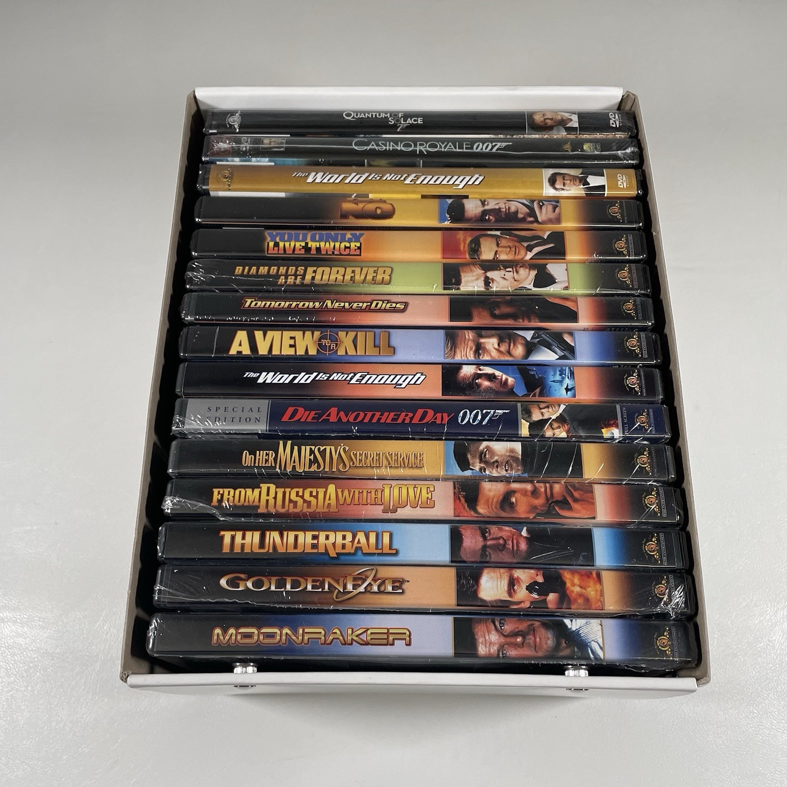 James Bond 007 DVD Box Set Movie Collection 15 Films Various All New Except One