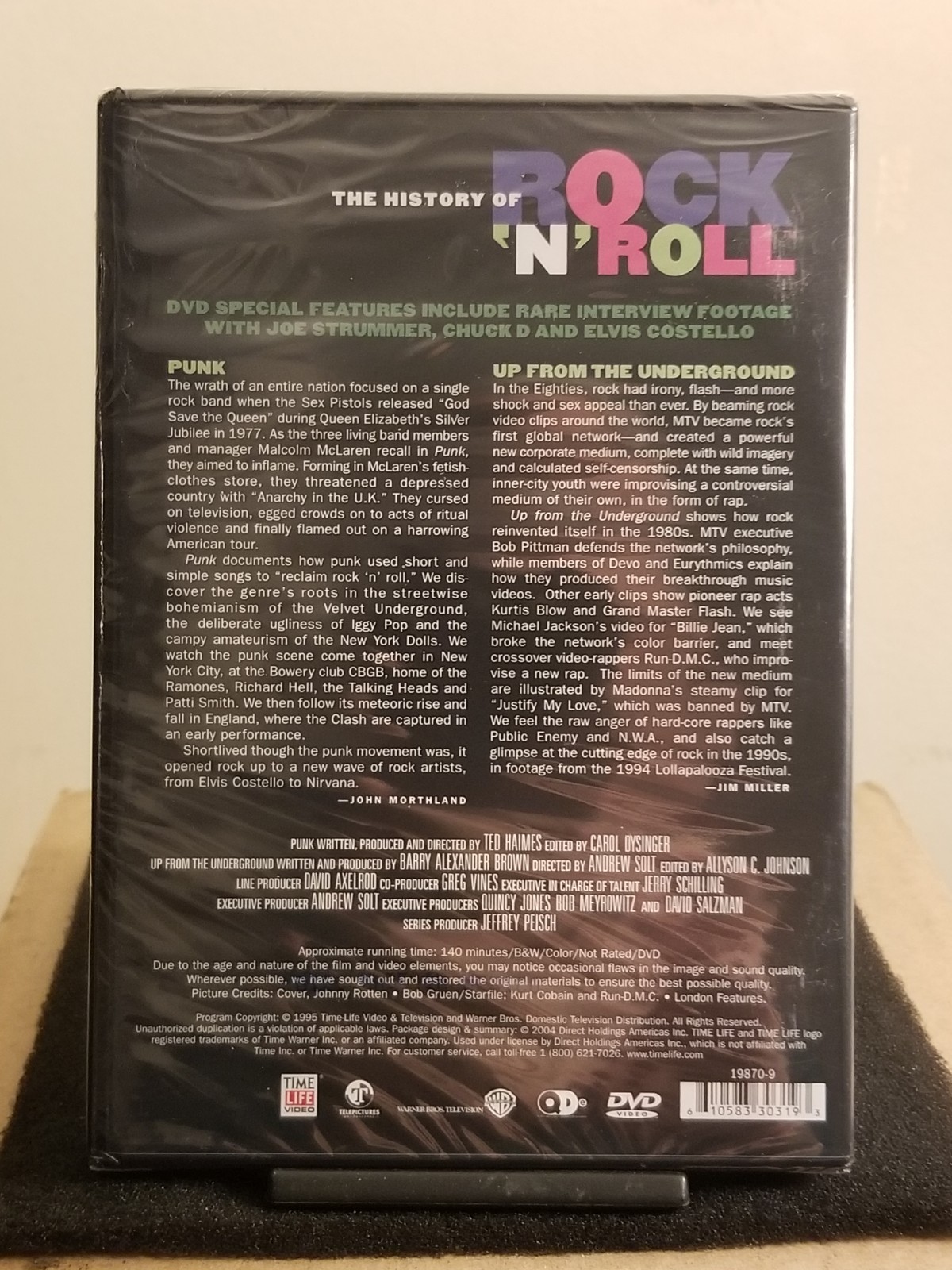 History of Rock N Roll-Punk, New Wave and Hip Hop, (140min DVD📀) NEW SEALED✔️