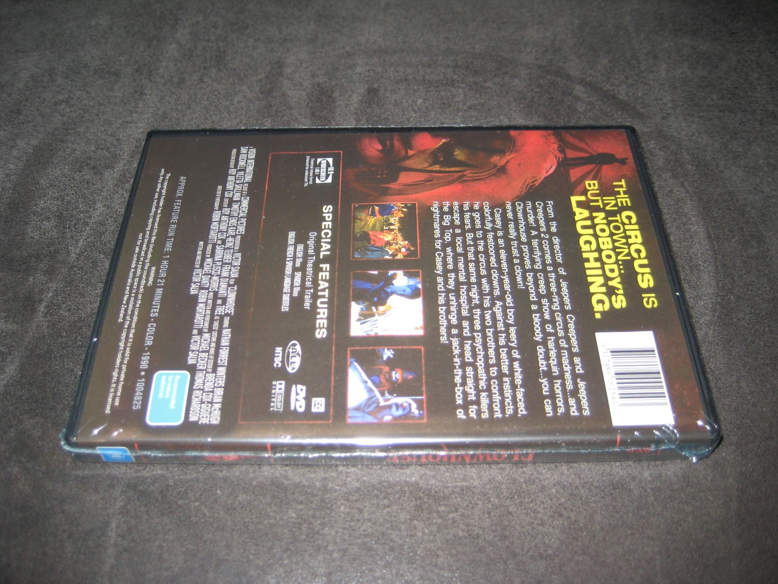 CLOWNHOUSE (DVD 1989 – 2003) BRAND NEW – WIDESCREEN – NOT RATED – HORROR