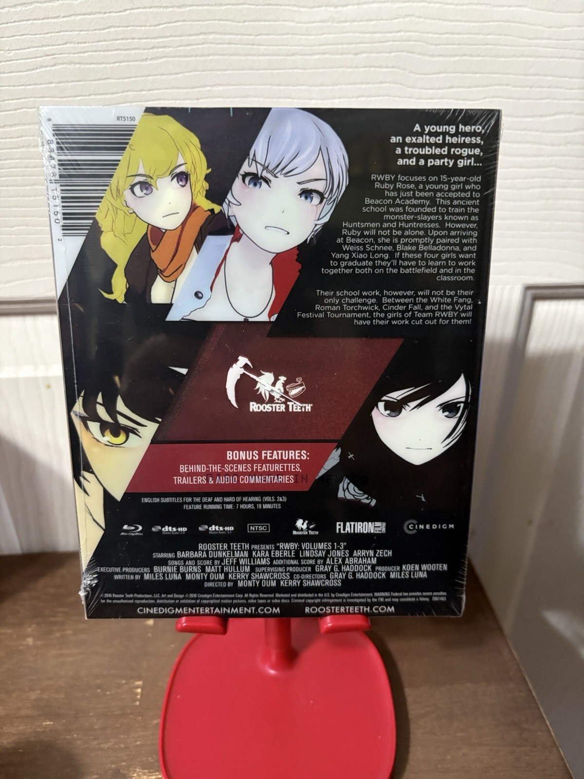 RWBY Volumes 1 2 3: Beacon Bluray Steelbook w/ Sealed Plastic Slipcover *OOP*