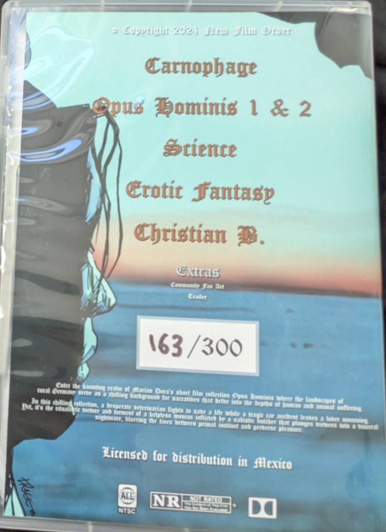 Opus Hominis 2024 DVD Marian Dora Short Film Collection Ltd Ed 300 R0 NTSC NEW