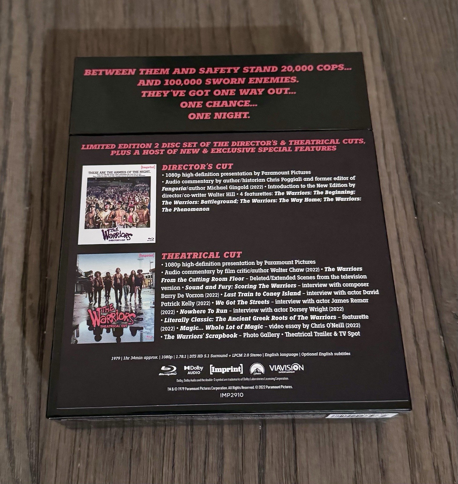 The Warriors (Walter Hill) (Imprint Limited Edition Hardcase Blu-ray Box Set)