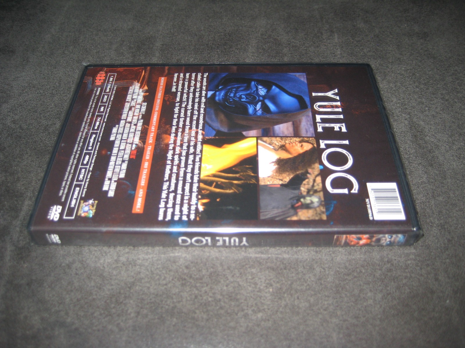 YULE LOG (DVD 2023) BRAND NEW – NOT RATED – WIDESCREEN – HORROR