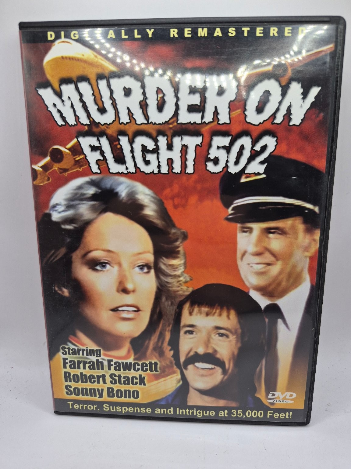 Murder on Flight 502 DVD 2004 Farrah Fawcett Robert Stack Sonny Bono
