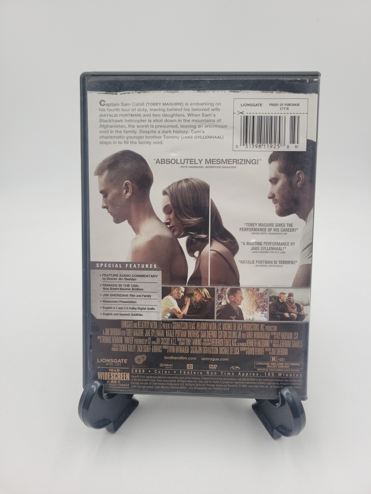 Brothers (DVD, 2009)(Tobey Maguire, Jake Gyllenhaal, Natalie Portman)