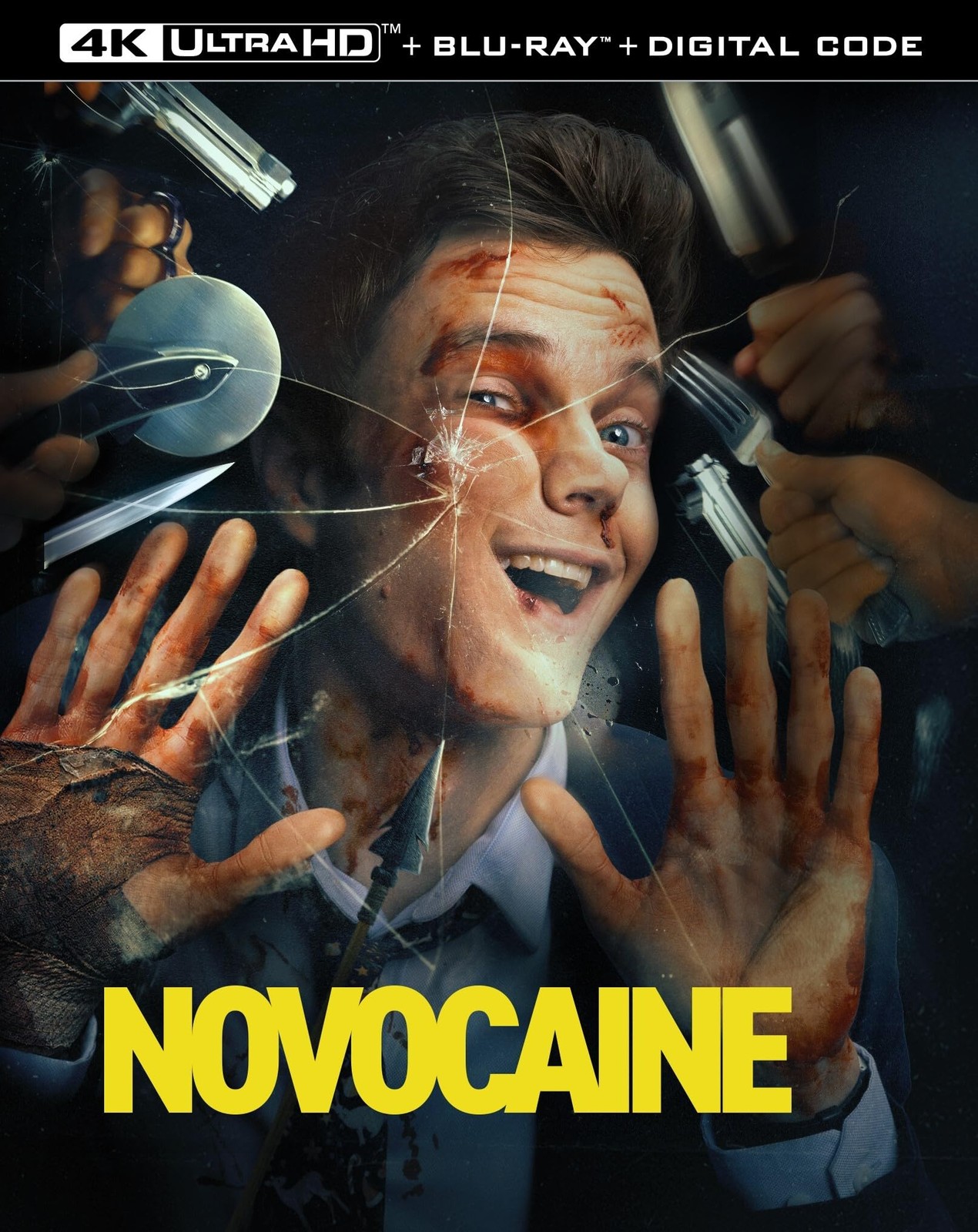 Novocaine (4K UHD Blu-ray) Amber Midthunder Betty Gabriel Jack Quaid Matt Walsh